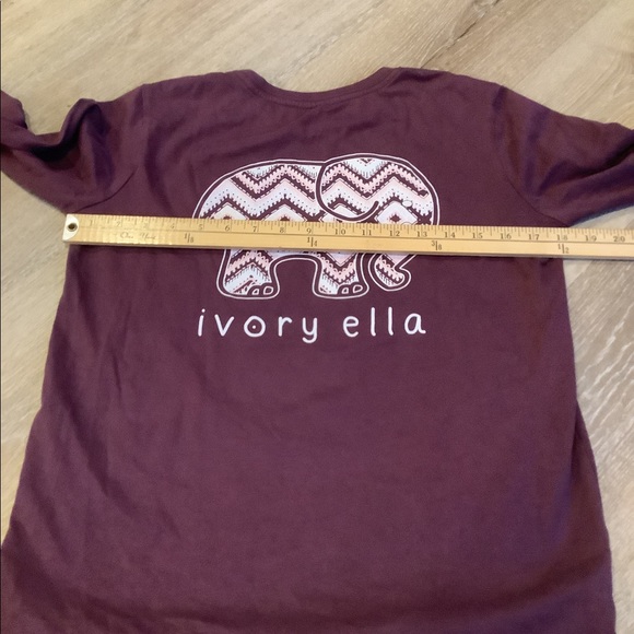 Ivory Ella - Crewneck Long Sleeve Graphic Tee - Magenta - Ladies Size X-Small - Picture 8 of 9